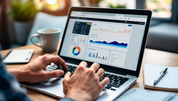 Panel de datos de posicionamiento SEO